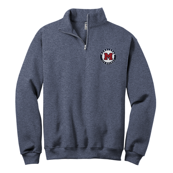 Manalapan Hockey NuBlend 1/4-Zip Cadet Collar Sweatshirt