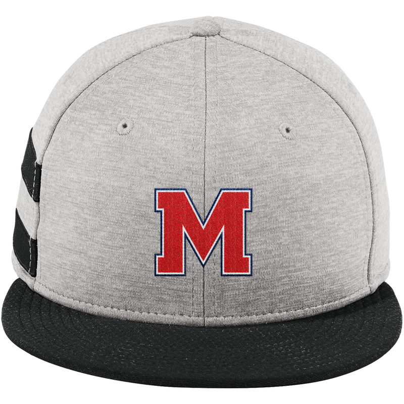 Mount St. Charles New Era Shadow Heather Striped Flat Bill Snapback Cap