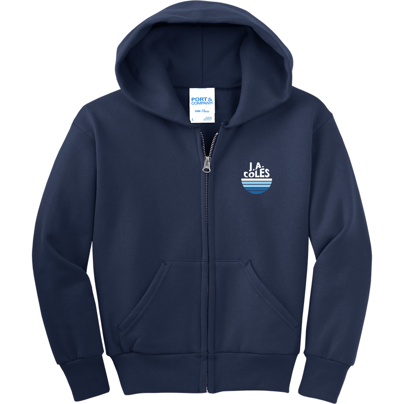 Coles Elementary Youth "Coles Vibes" Full-Zip Hooded Sweatshirt