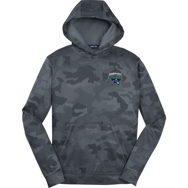 Kensington Valley Raiders Youth Sport-Wick CamoHex Fleece Hooded Pullover